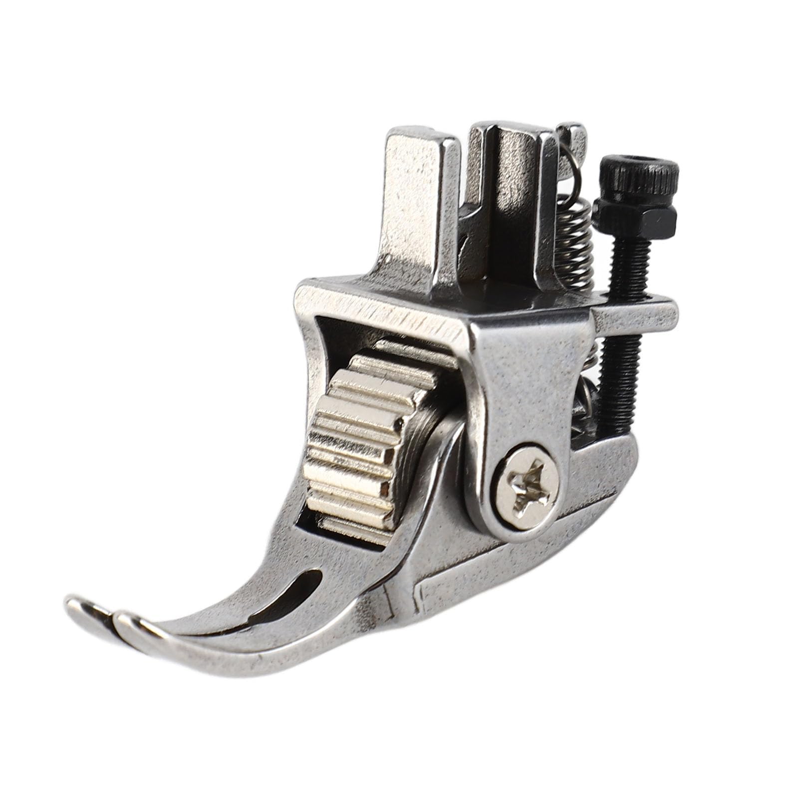 Zerodis Adjustable Roller Presser Foot for Thick Fabric & Leather, Snap On Low Shank Adapter, Compatible