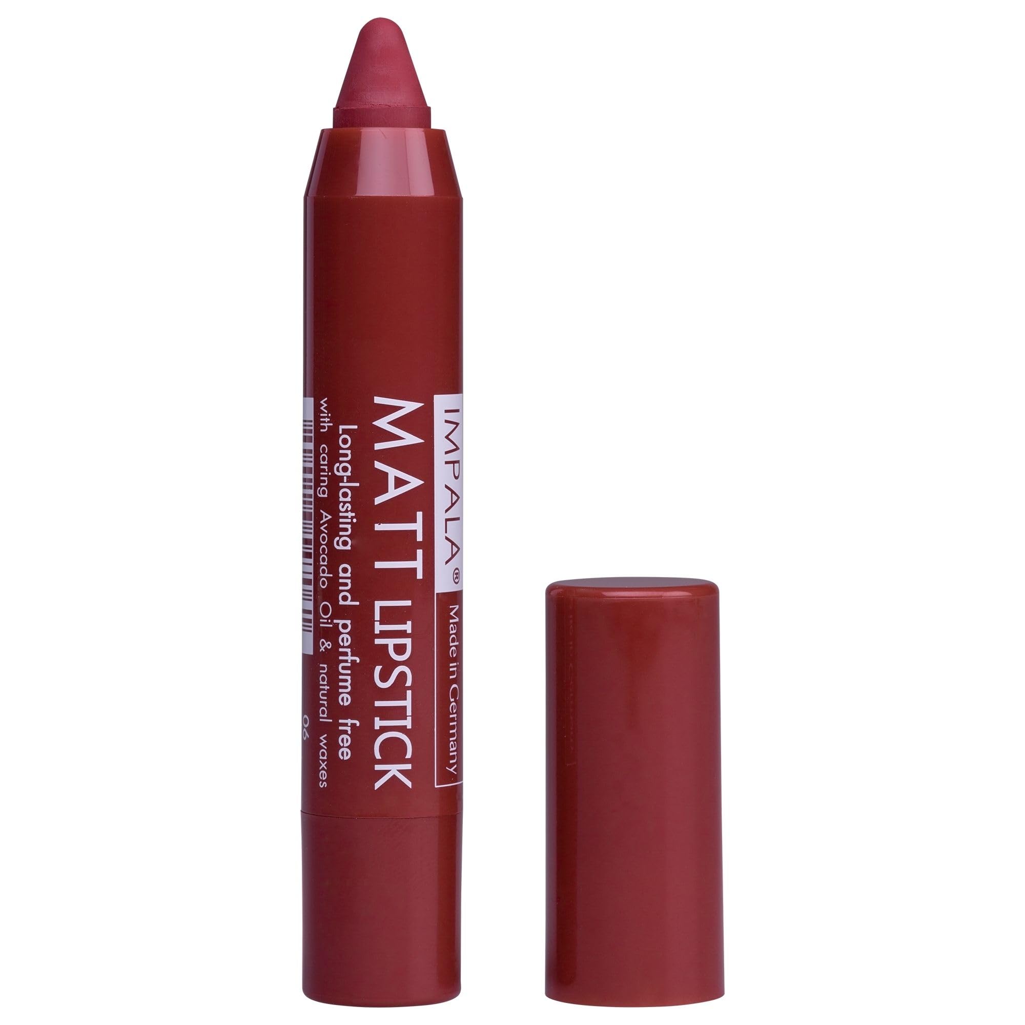 IMPALA | Automatic Matt Cardinal Purple Color Lipstick No. 06 | Long-Lasting Matte Lipstick | Hydrating Lipstick with High Pigmentation | Creamy Texture with Balm Effect