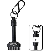Callaway Golf Mini-Mag Magnetic Club Brush - Compact Golf Club Brush, Groove Cleaner, Golf Bag Accessory, Detachable Magnet, Durable Scrubbing Nylon Bristles