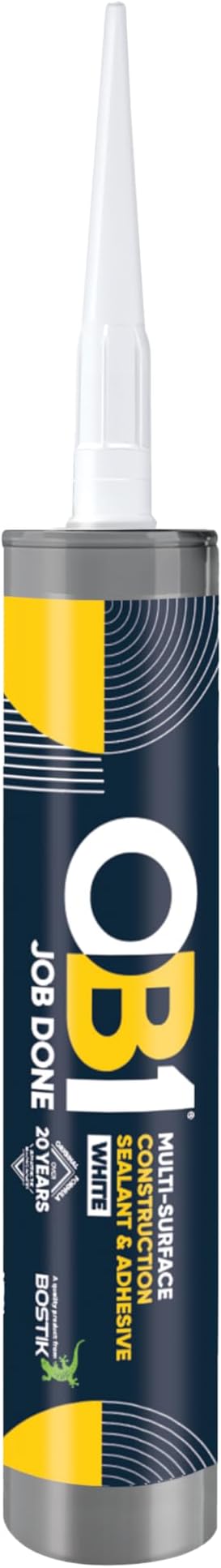 OB1 White Multi-Surface Sealant Adhesive Hybrid Technology 290ml