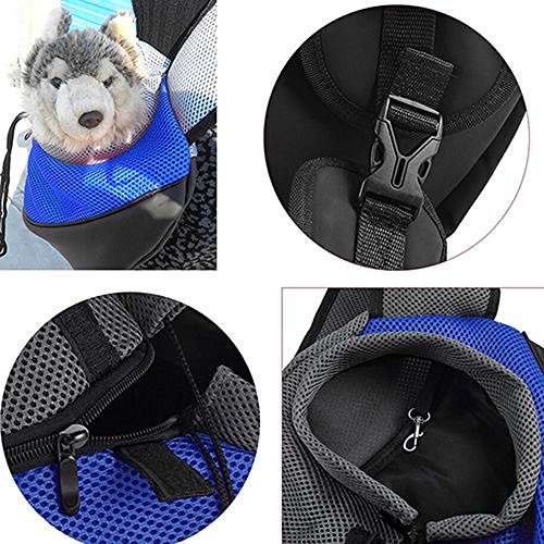Pet Dog Cat Puppy Zip Travel Tote Shoulder Bag Sling Backpack Carrier (S size/Yellow) - Thumbnail 5