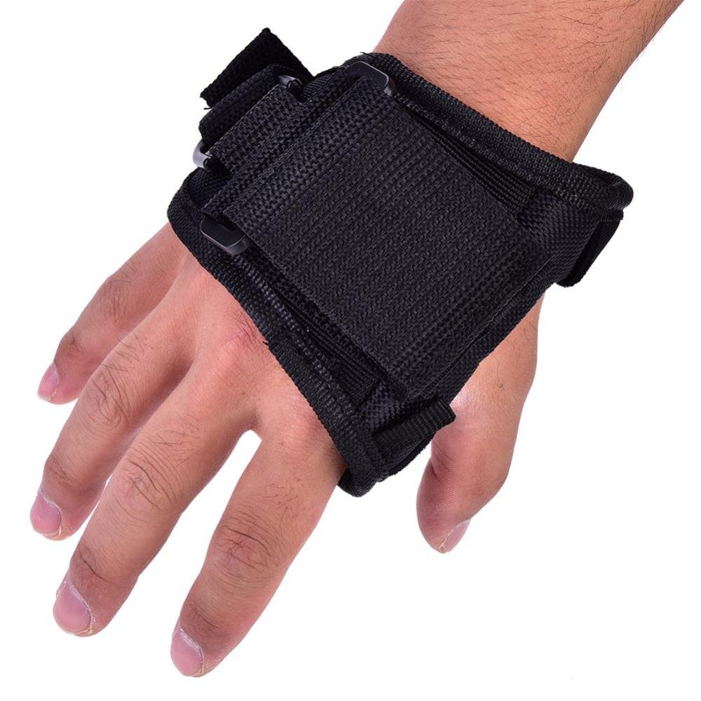 Tbest Hand Diving Gloves, Portable Diving LED Flashlight Glove Glove Light Diving Gloves Holder for Water Sports Diving Diving and Snorkeling, Black