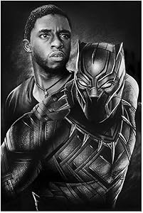 MoYisten Black Panther Posters Marvel Movie Superhero Paiting Canvas Prints for Boy's Bedroom Living Room Home Wall Decoration, Unframed