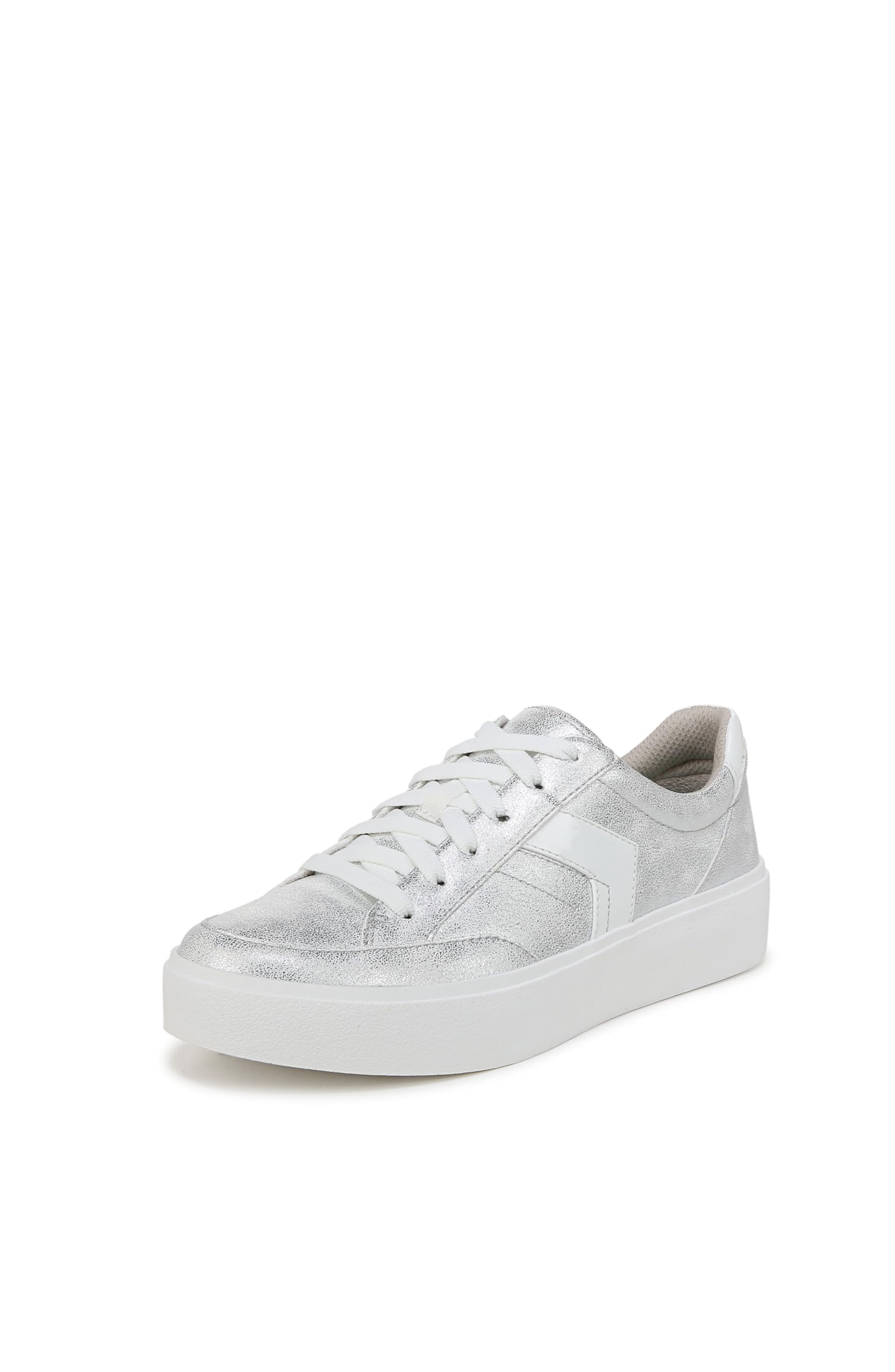 Dr. Scholl’s Shoes Womens Madison Lace Sneaker Oxford Silver 9 M