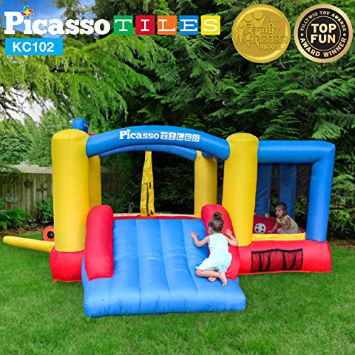 3 PicassoTiles+Inflatable+Bouncing+Playhouse+Basketball