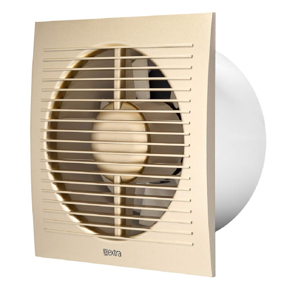 150mm / 6'' Bathroom Toilet Wall/Ceiling Extractor Fan with Timer - Ventilation Fan - Colour Gold