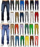 Blu Mens Slim Fit Jeans 20 Colors Soft Stretch Skinny