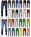 Blu Mens Slim Fit Jeans 20 Colors Soft Stretch Skinny