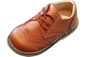 Toddler Girls Boys Dress Shoes Comfy Oxford Shoes Wedding Church Dress Shoes Lace Up School Uniform Loafer Flats