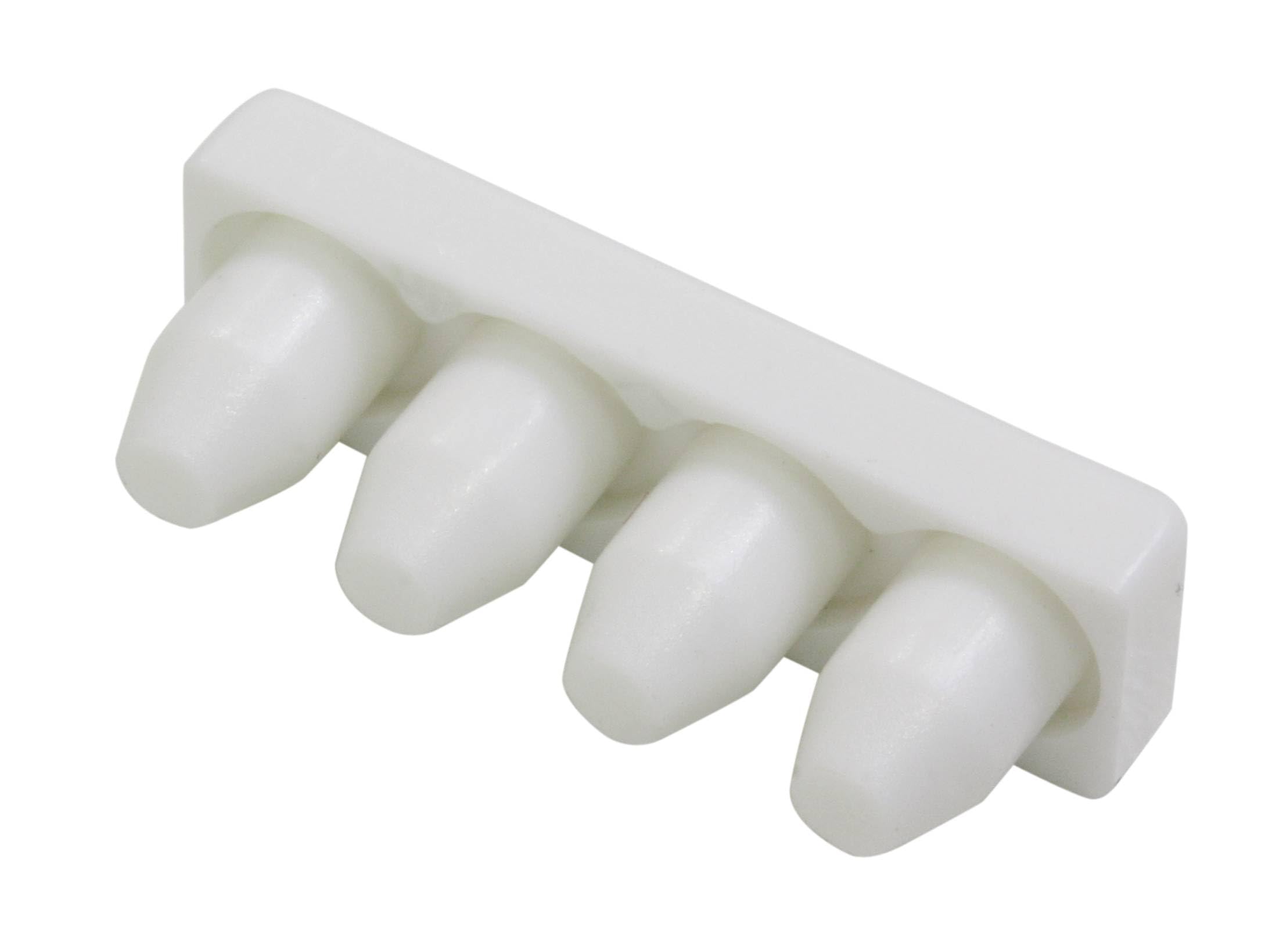 Gardinia 2 x White Plastic 1 Track Aluminium Curtain Track End Caps