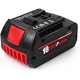 wowrmaykay BAT609 Battery, 18V 4.0Ah Li-ion Battery Replace for Bosch 18V Cordless Power Tools Extended Batteries Rechargeabl