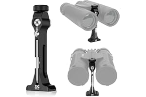 JJC Binocular Tripod Adapter with 1/4"-20 Thread and Arca Mount, Universal Tripod Mount for Most Binoculars, Portable Binocul