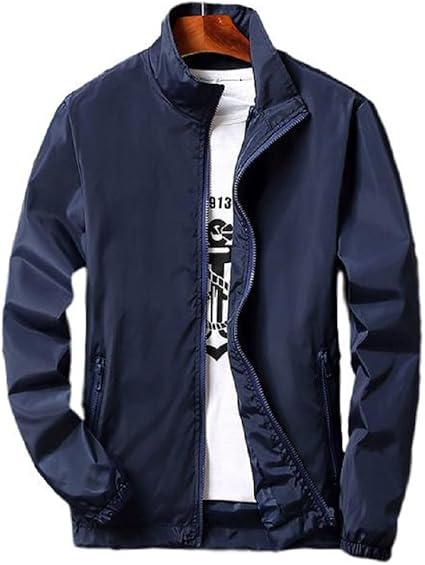 Amazon Daustage メンズ ウィンドブレーカー 大きいサイズ アウター ナイロン ジャケット 防風 軽量 登山 コート ジャケット 通販