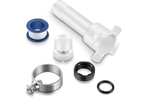 Dreyoo Four in One Tub Adapter, Bathtub Faucet Adapter Slip Fit for Copper, Universal Fits 1/2'' Copper Pipe, 1/2'' IPS and 3/4'' IPS, Tub Spout Diverter Repair Kit with Assembly Tool