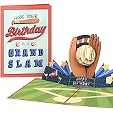 Lovepop Birthday Pop-Up Card for Him - 3D Baseball Greeting Cards for Boys, Men - Grand Slam - 5" x 7" Card - Blank Note Card & Envelope Included
