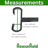 HowseHold Hanging Basket Brackets for Concrete Posts 4 Pack view 4