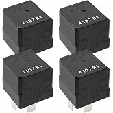 04727370AA 50732 Automotive Relay (Pack of 4) &ndash; 12VDC 5-Pin High-Performance Relay - Direct Replacement for 04727370AA, 5081 B3, V4-1C-12V