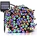 [72ft 200 Led] Solar Outdoor String Lights/ Fairy Outside Lighting Yard Patio Decoration, 8 Mode (Steady, Flash), Waterproof, Garden Decor, Halloween, Christmas, Tree, Party, Holiday (Multi-Color)