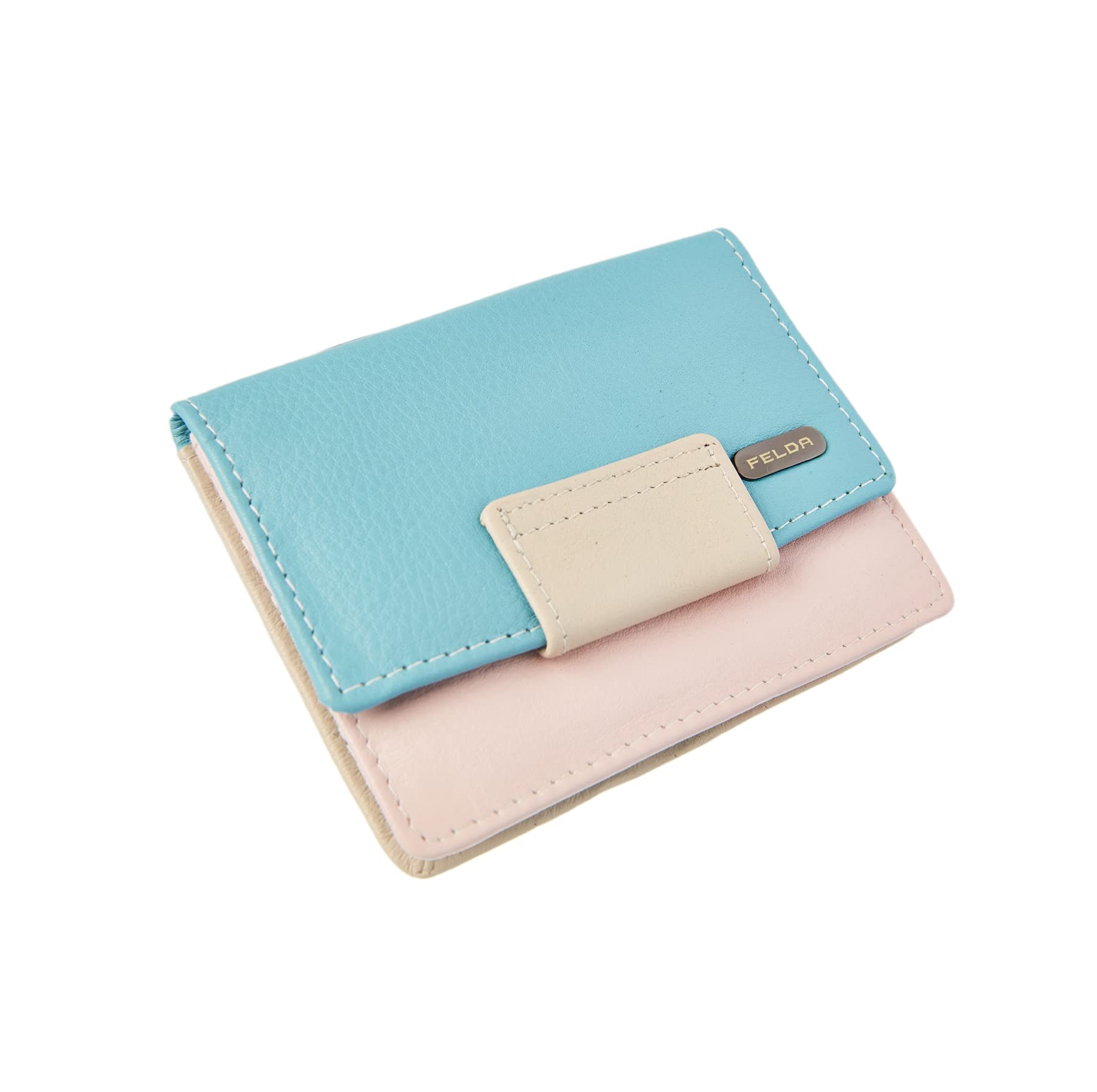 FELDA Women Wallet Genuine Leather RFID Blocking Wallets, Bifold Small Purse - Ladies Leather Handbag Purses, Women's Designer Wallet