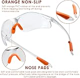 TMBMLPP 6 Pack Clear Safety Glasses Eye Protection Goggles Lab Work view 2