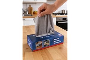 20 Pack Microfiber Cleaning Cloth, Cleaning Rags, Lint-Free, Ultra Absorbent Reusable Towels for Home, Kitchen, Car, Garage o