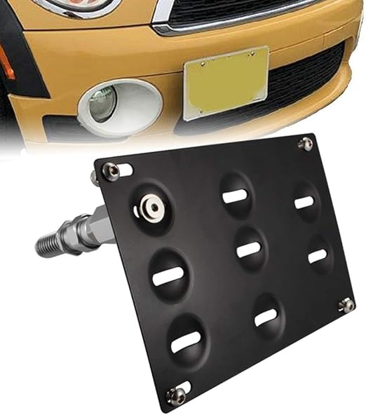 runmade Front Bumper Tow Hook Adapater License Plate