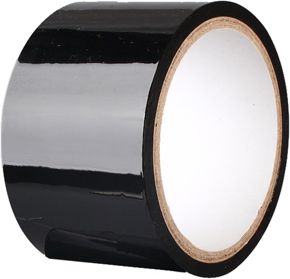 2 roll Duct Tape 50 Feet x 2 inch Rolls. Fun Art Tape Static Tapes Electrostatic Adsorption (Black Black)