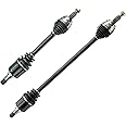 2 New DTA Front CV Axles Compatible with 2008-2017 Mitsubishi Lancer With FWD and Automatic CVT Transmission Only; Will NOT Fit Ralliart or Evolution Trims