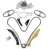 Timing Chain Kit Water Pump Fit for Ford Flex Taurus Edge 2011-2019 3.5L | Autodevil 3.7L 3.5L Engine Time Set for Explorer/Police for MKS MKX MKZ 2001-2006 Replace AT4Z-6268-A Tensioner Guide
