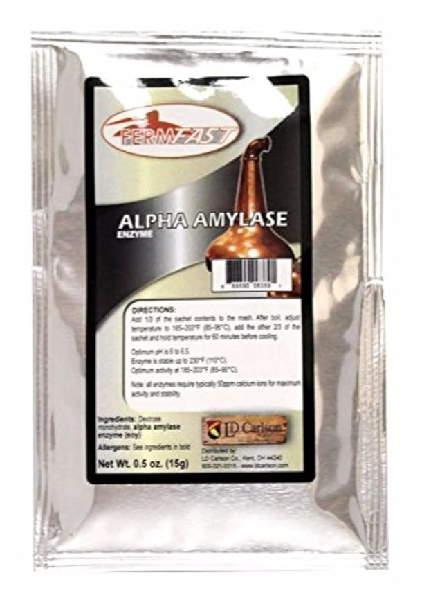 Buy AMYLASE ENZYME SINGLE DOSE PACK 10g DRY ALPHA AMYLASE ENZYME Online