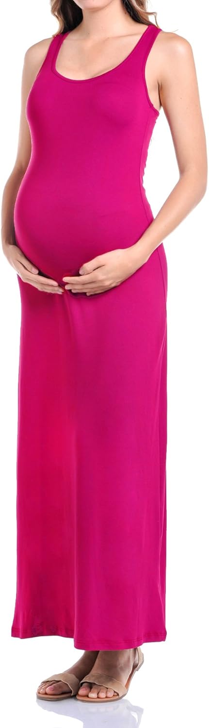 Beachcoco Women's Maternity Comfortable Jersey Maxi Dress Made in USA at  Women’s Clothing store