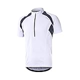 BERGRISAR Men's Half Zipper Cycling Jersey Short