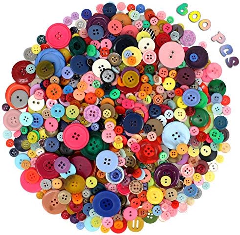 Colorful DIY resin buttons priced at $7.49.