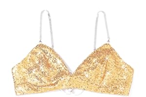 GRAEEN Sequin Spaghetti Strap Cami Tops Deep V Neck Crop Tops Glitter Sleeveless Tank Top Nightclub Costume Sequin Top