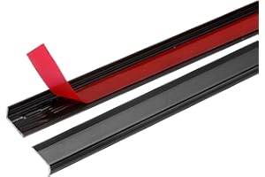 HARFINGTON 10pcs Tile Edge Trim 12" x 0.4" Peel and Stick Backsplash Trim Aluminum Alloy Self Adhesive L-Shape Outside Corner