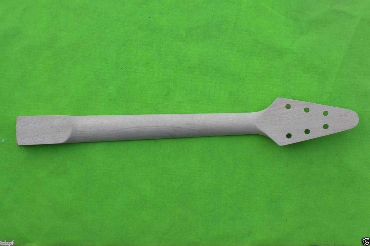 Yinfente Guitar Neck 22 fret 24.75 inch Electric Guitar Rosewood Guitar Fretboard Binding Headstock Block Inlay - Image 3