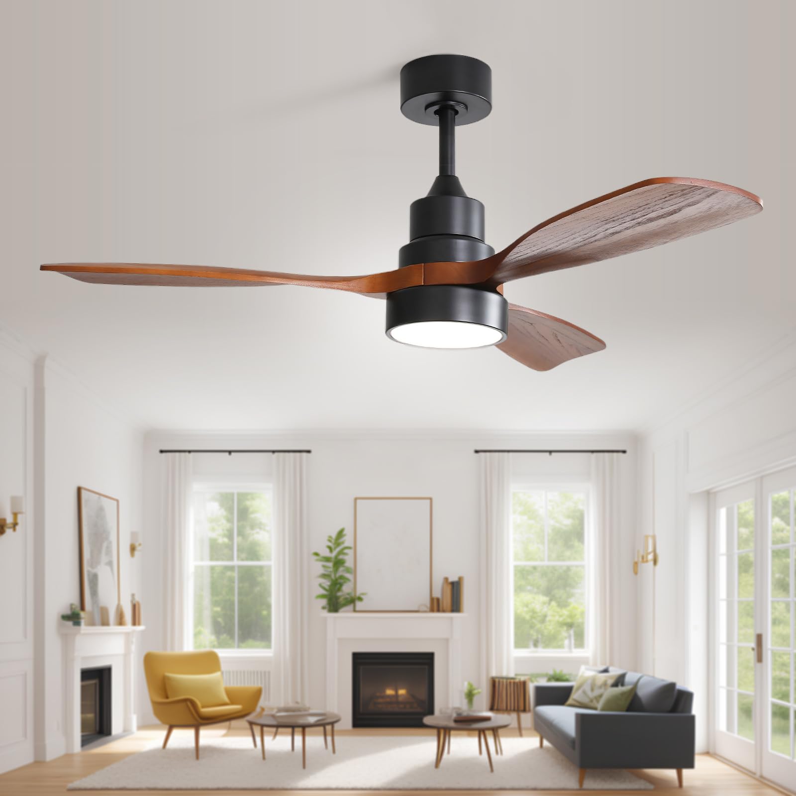 Sofucor 48 Inch Ceiling Fans with Lights, Smart