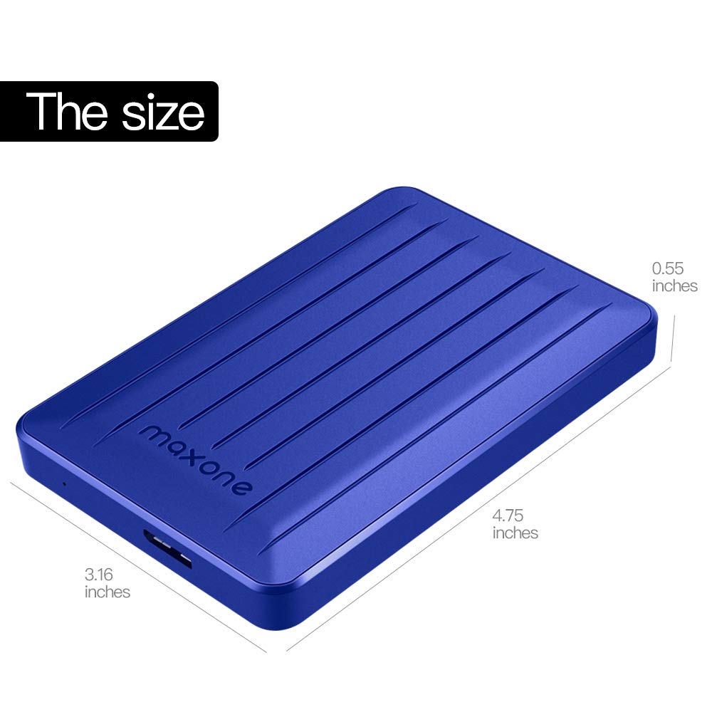 320GB Portable External Hard Drive- 2.5 Inch External Hard Drives for Laptop,Desktop,Xbox one,PS4,Wii U,MacBook,Chromebook (320GB, Blue)