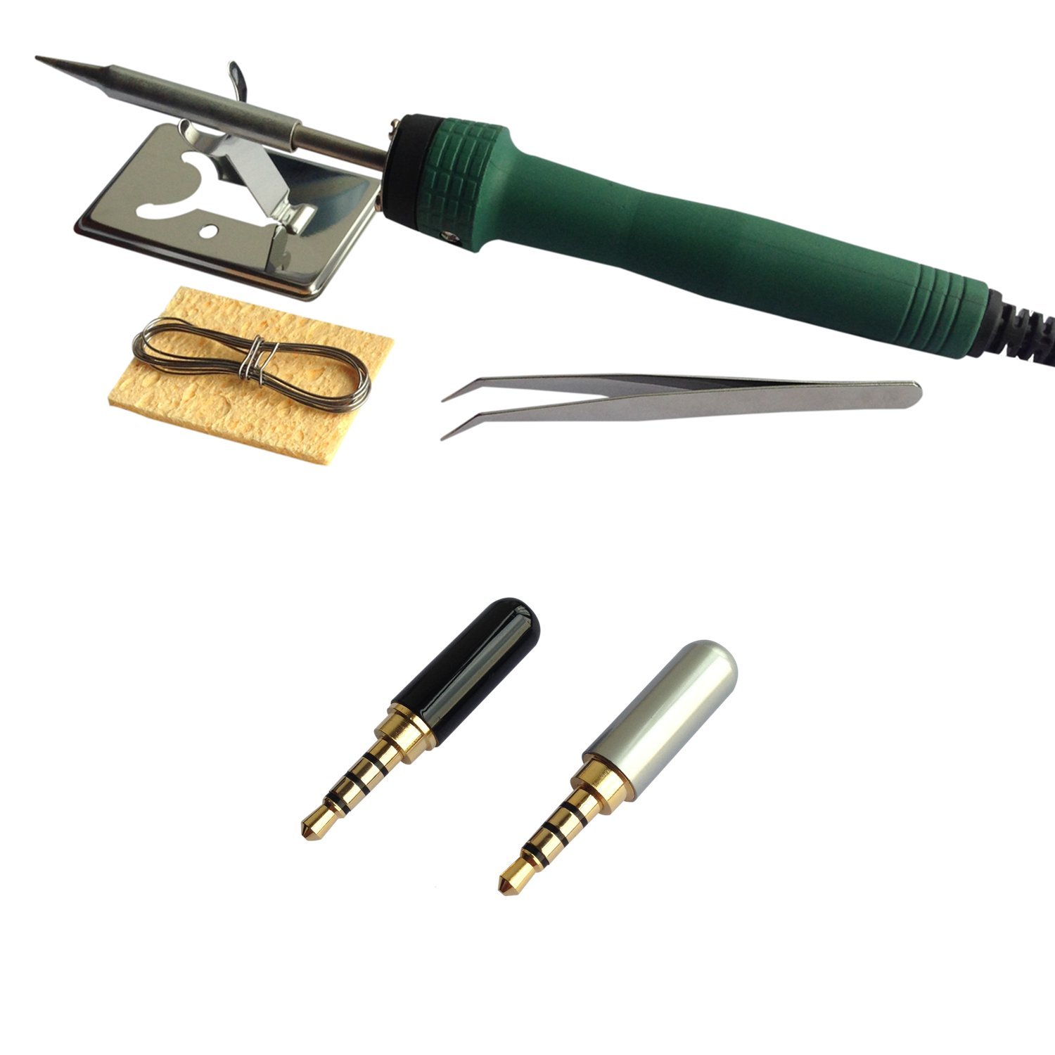 Timibis 4 Pole 3.5mm Male Repair Headphone Jack Plug Stereo Audio