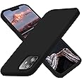 Cordking Designed for iPhone 12 Case, Designed for iPhone 12 Pro Case, Silicone Shockproof Phone Case with [Soft Anti-Scratch Microfiber Lining] 6.1 inch, Black