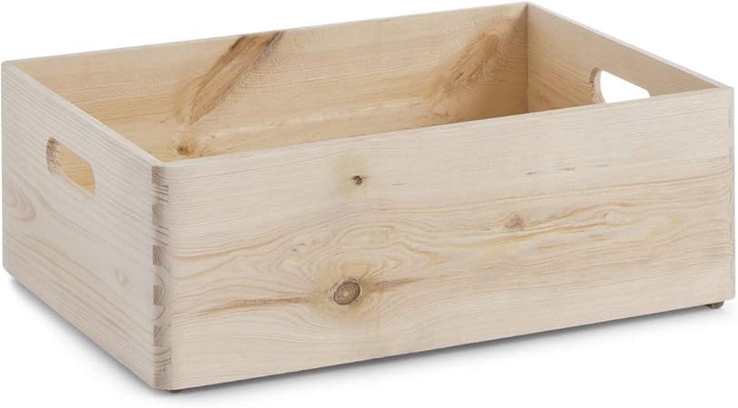 Zeller 13145 - Cajón multiusos de madera blanda conífera, 40 x 30 x 15 cm: Amazon.es: Hogar