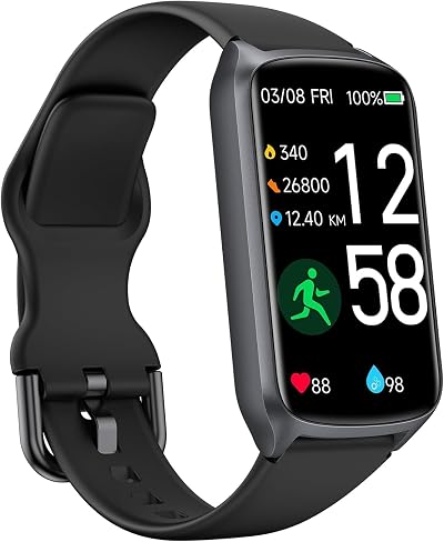 Amzhero Health Fitness Tracker 24/7 Heart Rate Pedometer Sleep Monitor 5ATM