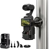 JIEZRIN Magnetic Mount Stand Compatible with DJI Osmo Pocket 3, Multifunction Pocket 3 Accessories Expansion Adapter for Action Camera, Action Camera, Cold Shoe, 180&deg; Adjustable