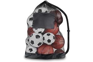 1Pcs Large-Capacity Ball Bag,Extra Large Sports Ball Bag,Heavy Duty Drawstring Bags Hold Equipment forBasketball,Football, Vo