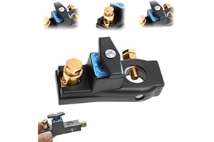 EPTCHN Smart Car Battery Disconnect Switch – Pure Copper, Heavy Duty Anti-Leakage Isolator Switch for 12V/24V Systems, Prevents Battery Drain, Compatible with Cars, Trucks, and Boats(1 Pack)