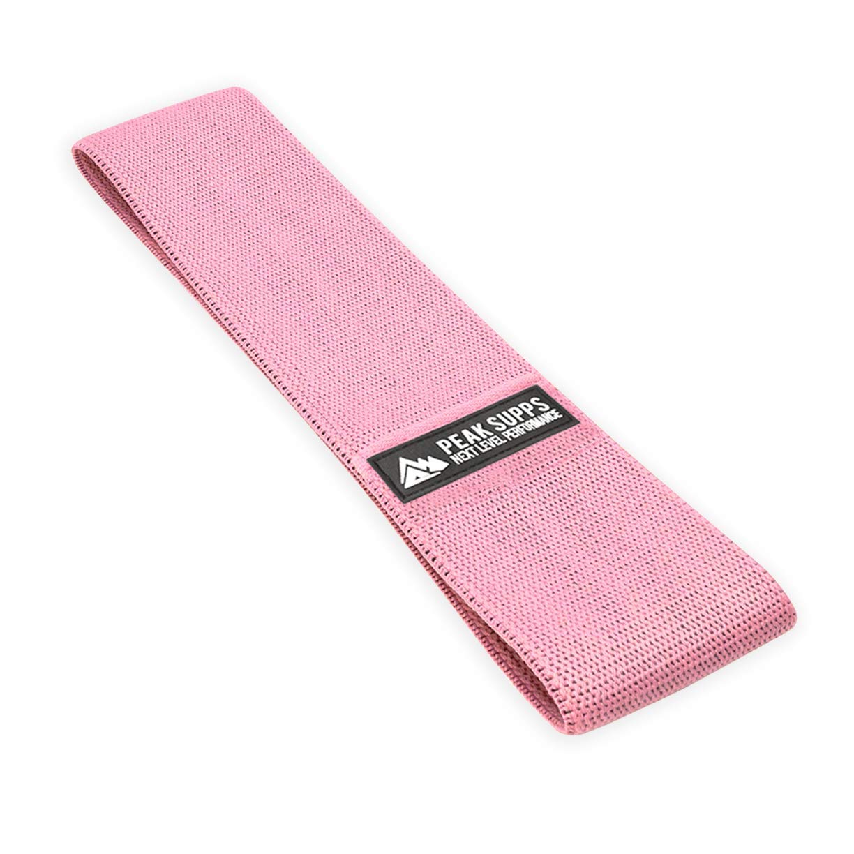 Peak Supps Pink Fabric Resistance Band - Light/Moderate Resistance - HIP CIRCLE Non Roll