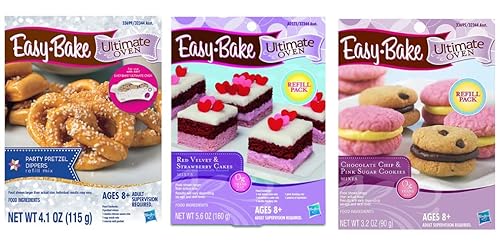 InterC Set of Easy-Bake Oven Mix Refills one Each: Party Pretzel