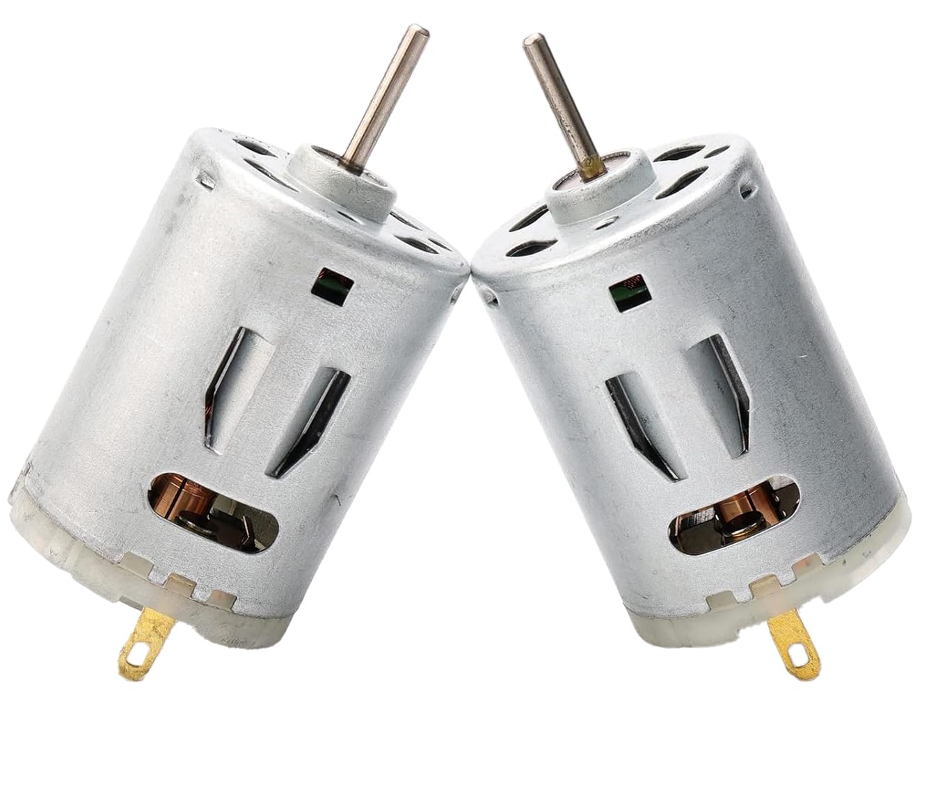 SWHstore 2pcs 385 DC 6v-24V Micro Strong Magnet Carbon Brush DC Motor for DIY Toys