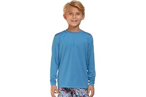 INGEAR Boys’ UPF 50+ Rash Guard Swim Shirt – Quick-Dry Lightweight Sun Protection for Swimming, Surfing & Beach, XS–XL
