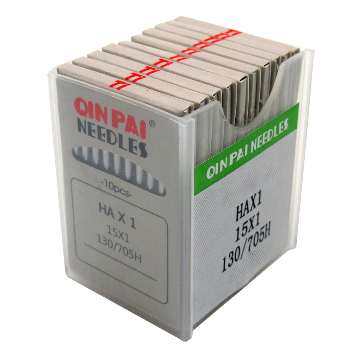 ckpsms QINPAI NEEDLES-100PCS 15x1#HAX1 Flat Shank Home Sewing Needle Compatible with Janome Brother Singer Viking (Needle Size:16/100)